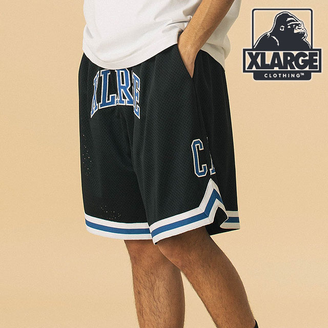【30%OFF/SALE】エクストララージ XLARGE バスケットボール ショーツ [101252031016 SU25] BASKETBALL SHORTS メンズ x-large エックスラージ ボトムス ハーフパンツ ショートパンツ スポーツ BLACK 正規取扱店【ts】【e】