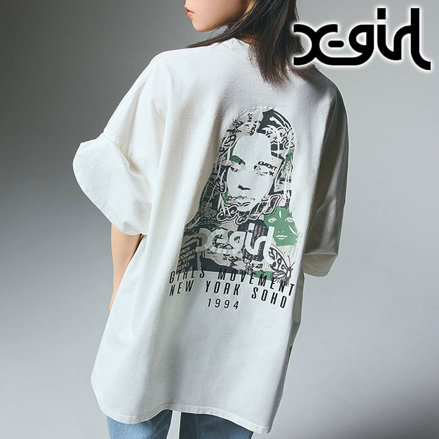 エックスガール X-girl スターロゴ ロングスリーブ ベイビーTシャツ 105244013008WINTER STAR LOGO L S BABY TEE レディース 長袖 ショート丈 BLACK 正規取扱店 SALE】エックスガール X-girl スターロゴ ロングスリーブ