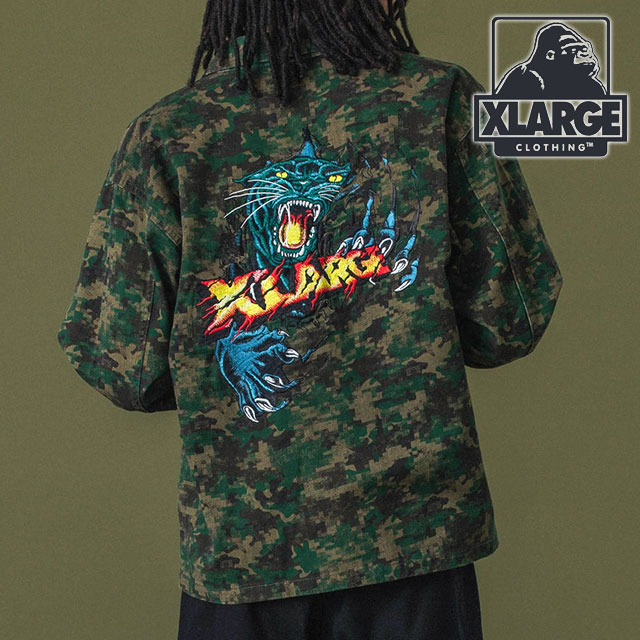 【40%OFF/SALE】エクストララージ XLARGE ミリタリージャケット [101253021001 FW25] MILITARY JACKET メンズ アウター CAMO 正規取扱店【ts】【e】