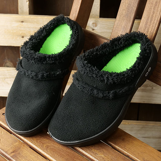 【6か月保証】 ウーフォス OOFOS リカバリーサンダル ウィメンズ ウークージー ミュール [2000560052222 FW25] Women's OOcOOzie Mule レディース 靴 モックシューズ 疲労回復 アフタースポーツ Black/Black 正規取扱店