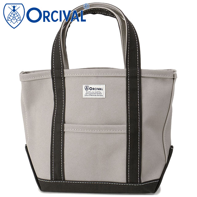 オーシバル ORCIVAL トートバッグ スモール [OR-H0285-KWC] TOTE BAG SMALL メンズ・レディース ユニセックス 鞄 日本製 キャンバストート 小サイズ 帆布 グレー ICE-GREY/CHARCOAL 正規取扱店