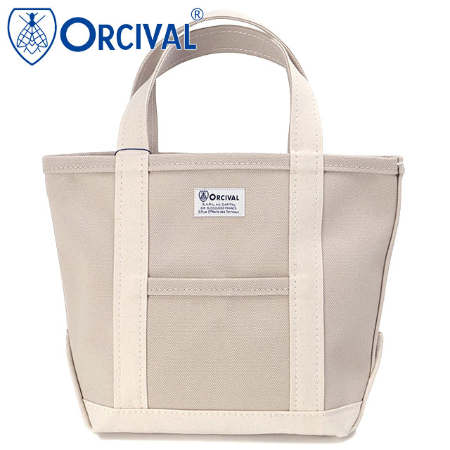 ORCIVAL オーシバル トートバッグ スモール [OR-H0285-KWC] TOTE BAG SMALL メンズ・レディース ユニセックス 鞄 日本製 キャンバストート 小サイズ 帆布 ベージュ LT.SAND-BEIGE/ECRU 正規取扱店｜Shoetime アウトフィットストア