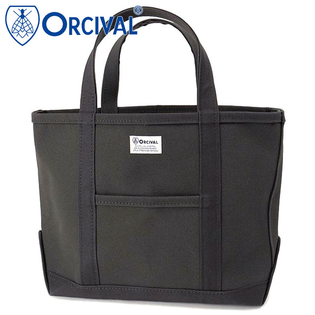 ORCIVAL オーシバル トートバッグ ミディアム [OR-H0284-KWC] TOTE BAG MEDIUM メンズ・レディース ユニセックス 鞄 日本製 キャンバストート 中サイズ 帆布 グレー CHARCOAL 正規取扱店｜Shoetime アウトフィットストア