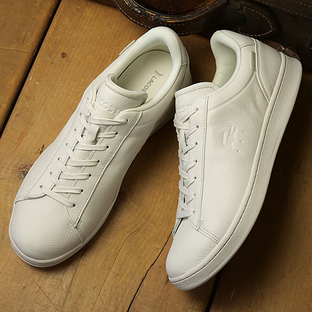LACOSTE ラコステ スニーカー メンズ カーナビー シールド 226 1 SMA [52SMA0053 FW26] CARNABY SHIELD 226 1 SMA 靴 シューズ 全天候型 防水レザー ホワイト 18C OFF-WHT/OFF-WHT 正規取扱店｜Shoetime アウトフィットストア