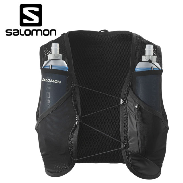 SALOMON サロモン アクティブ スキン 8 セット [LC2177800 FW26] ACTIVE SKIN 8 SET メンズ・レディース ユニセックス ランニングベスト トレイルランニング ザック ブラック BLACK/METAL 正規取扱店｜Shoetime アウトフィットストア