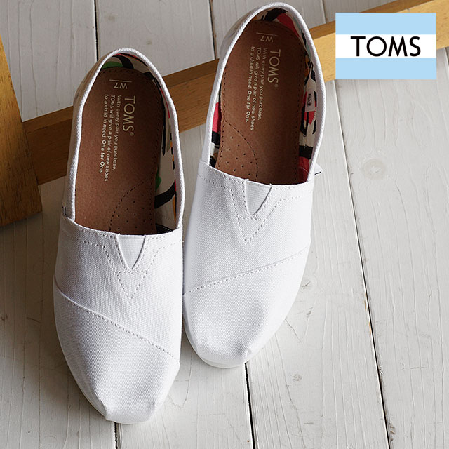 Shoetime Rakuten Global Market Toms Shoes Womens Slip On Toms Shoes Womens Slip On Seasonal Classics Optic White Canvas 10005987 Ss16