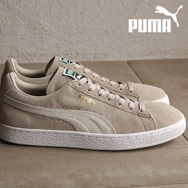 楽天市場 サイズ交換片道送料無料 プーマ メンズ レディース スニーカー スウェードクラッシック プラス Puma Suede Classic オートミール ホワイト 80 Su16 Shoetime Shoetime