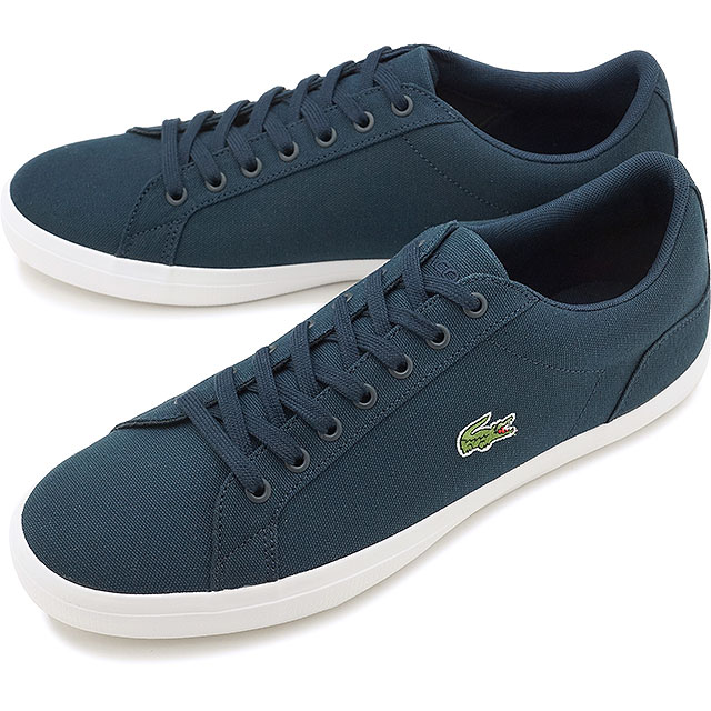 lacoste canvas trainers