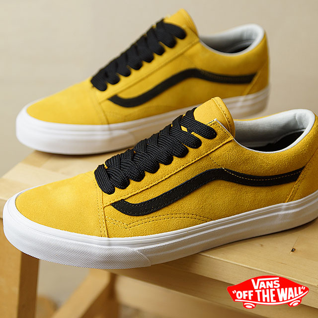 black vans yellow laces