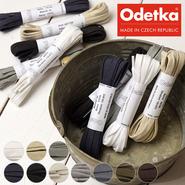 楽天市場 Odetka オデトカ 6mm幅 コットン シューレース Shoelace チェコ製 靴紐 Ss18 メール便可 Shoetime