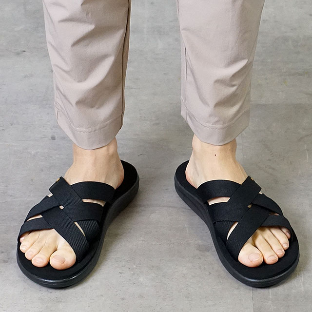 teva voya slide leather