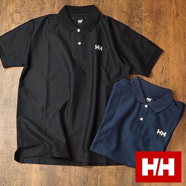 【即納】ヘリーハンセン HELLY HANSEN メンズ ＨＨロゴ ポロシャツ S/S HH Logo Polo 半袖 無地 マリーン ゴールドウィン （HH31901 SS19）【メール便可】【メール便送料無料】