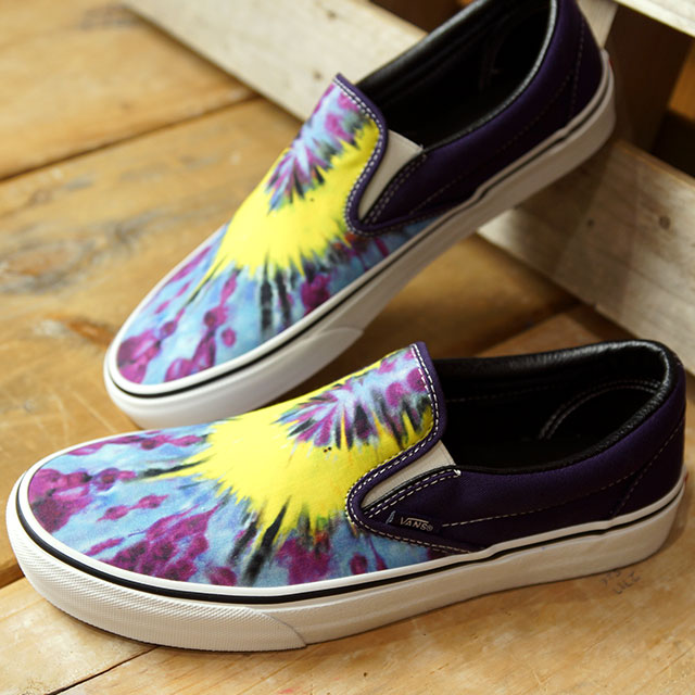 vans classic slip on tie dye