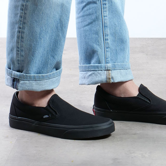 楽天市場 サイズ交換片道送料無料 バンズ Vans スリッポン クラシック スリップオン Classic Slip On メンズ レディース ヴァンズ スニーカー Black Black ブラック系 Vn000eyebka Ss19 Shoetime