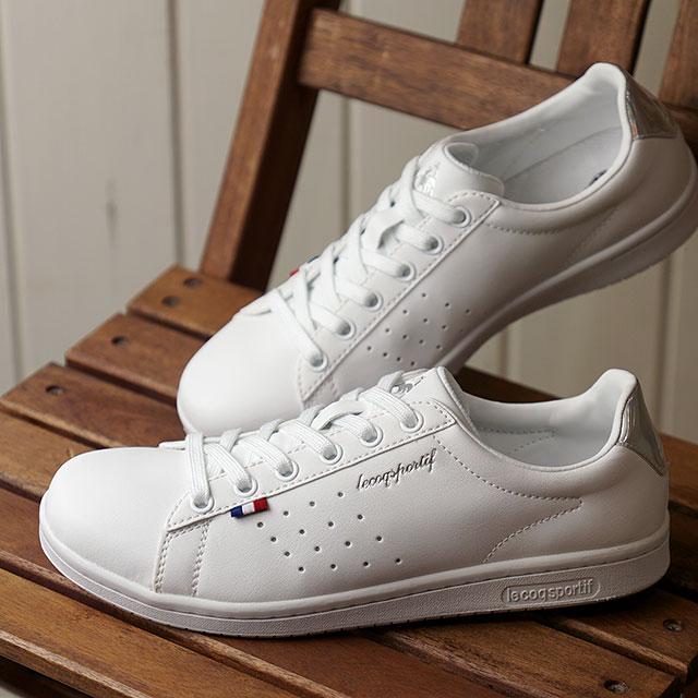 楽天市場 ルコック スポルティフ Le Coq Sportif レディース スニーカー La ローラン Sl La Roland Sl ホワイト シルバーマイラー ホワイト系 Ql1pjc19ws Ssq1 S E Shoetime