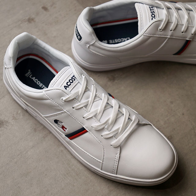 限定価格セール 楽天市場 サイズ交換片道送料無料 ラコステ Lacoste メンズ ヨーロッパ M Europa Tri 1 スニーカー 靴 Wht Nvy Red ホワイト系 Sma031l 407 Ss Shoetime 売れ筋 Lexusoman Com