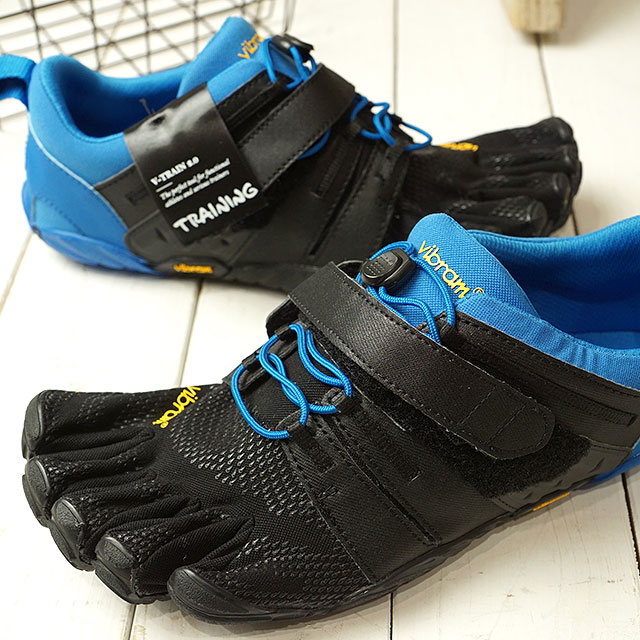 ビブラムファイブフィンガーズ Vibram Fivefingers 5本指シューズ オールラウンドモデル V Train 2 0 M m7703 Ss メンズ ジム フィットネス トレーニング ランニング スニーカー Black Blue ブラック系 最大61 オフ