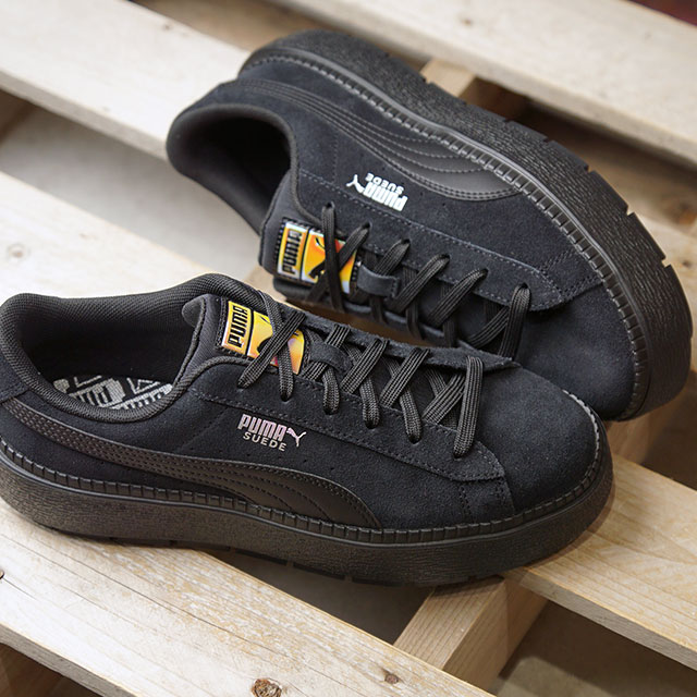 puma women's suede platform trace sneakers