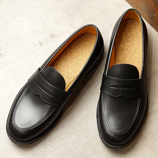 楽天市場 サイズ交換片道送料無料 ムーンスター スクーラー Moonstar Skooler 国産レザーシューズ ローファー Sk Loafer Ss メンズ レディース 日本製 革靴 ビジネス カジュアル Black ブラック系 Shoetime