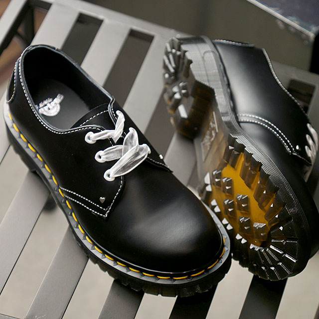 楽天市場 ドクターマーチン Dr Martens 3ホールシューズ ハート 1461 Hearts Ss21 メンズ レディース ローカット Black ブラック系 Shoetime