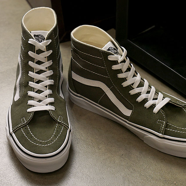 当日出荷 バンズ Vans スニーカー スケートハイ テープ Sk8 Hi Tapered Vn0a4u160fi Ss21 メンズ レディース ヴァンズ スケハイ Grape Leaf True White カーキ系 欠品カラー再入荷 Confloors In