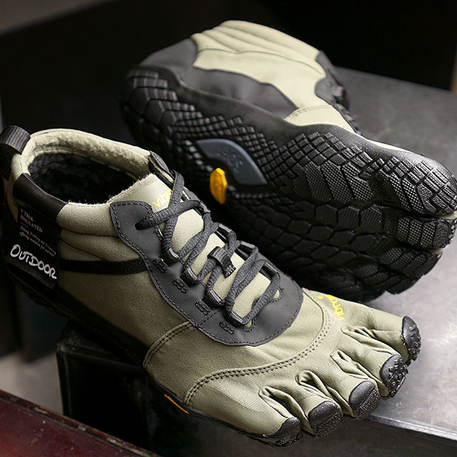 楽天市場 ビブラムファイブフィンガーズ Vibram Fivefingers 5本指シューズ アウトドア V Trek Insulated m7803 Fw メンズ アイストレックソール Military Black グリーン系 Shoetime