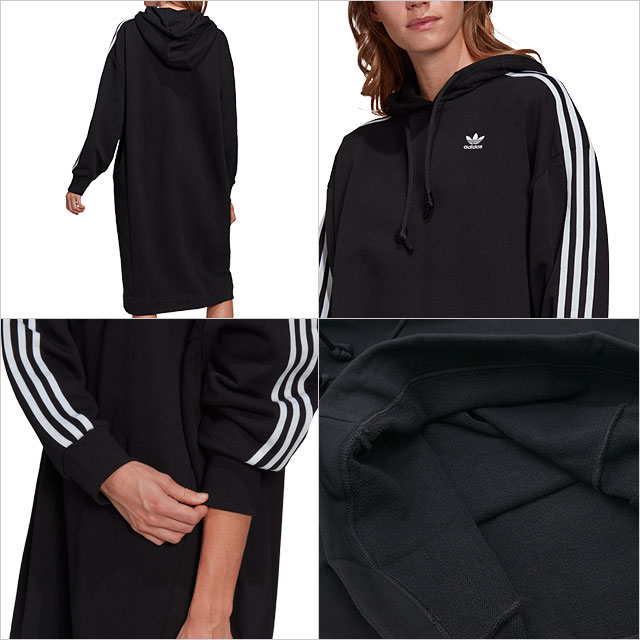 メーカー包装済 アディダスオリジナルス Adidas Originals レディース フーディードレス Hoodie Dress Gn27 Ss21 トップス パーカーワンピース ブラック系 希少 Rpd Dsinsider Com
