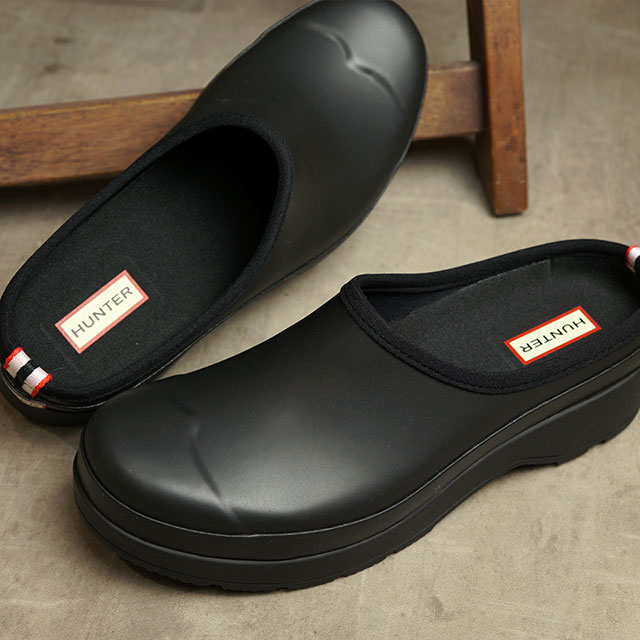 楽天市場 ハンター Hunter オリジナル プレイ クロッグ M Original Play Clog Mff9052rma Ss21 メンズ ラバー サンダル Black ブラック系 Shoetime
