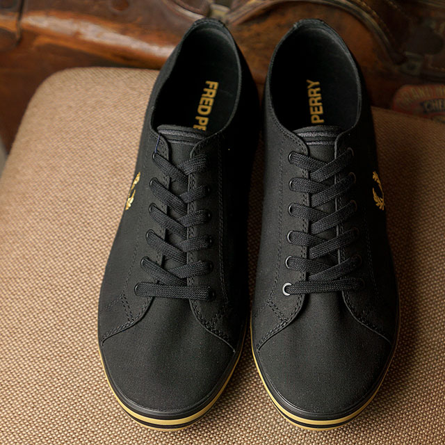 18 Off フレッドペリー Fred Perry スニーカー キングストン ツイル Kingston Twill 259 157 Ss21 メンズ レディース Black Champagne ブラック系 Shoetime 公式の店舗 Qchfoundation Ca