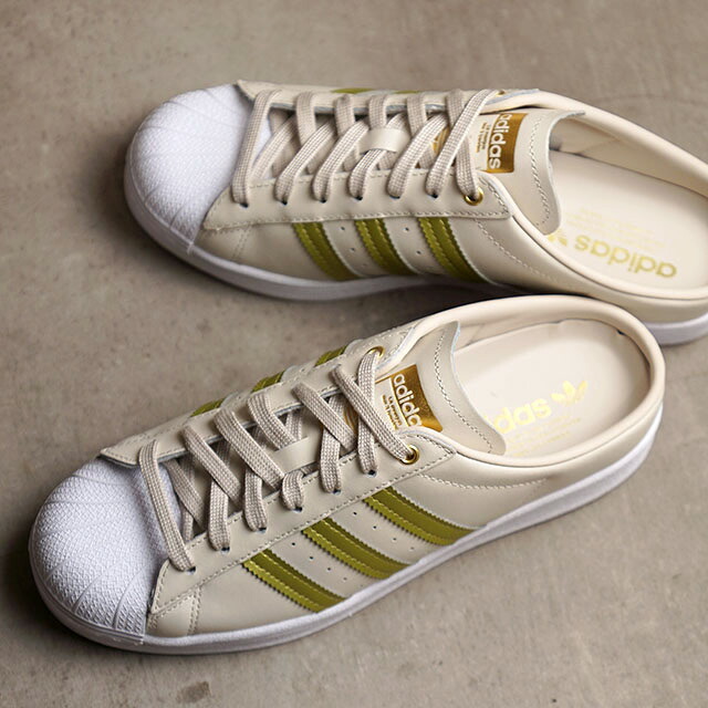楽天市場 アディダス Adidas サンダル スーパースター ミュール ウィメンズ Sst Mule W Fz2267 Ss21 レディース オリジナルス スニーカー ベージュ系 Shoetime