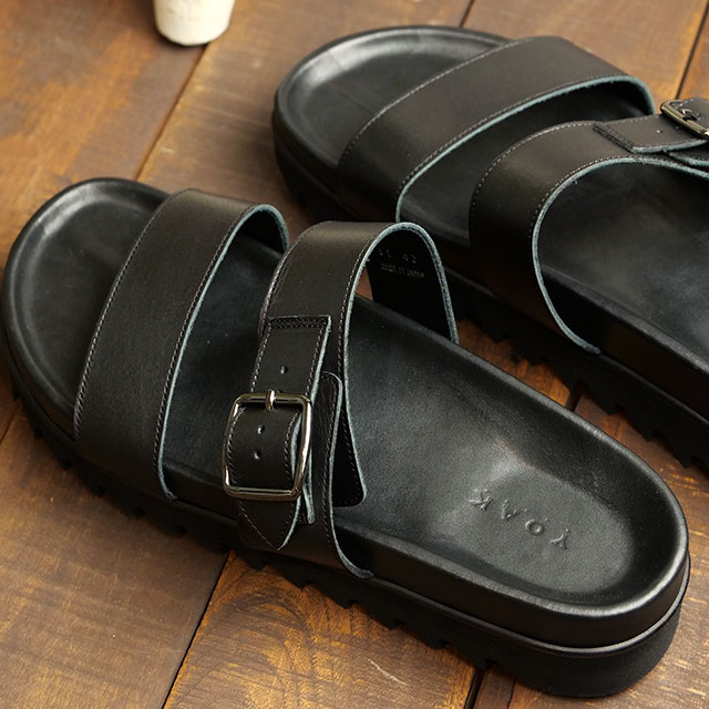 YOAK レザーサンダル JEREMY BLACK 42 (27-28cm) 楽天市場】返品送料無料 ヨーク YOAK レザーサンダル ジェレミー