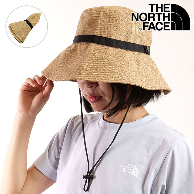 THE NORTH FACE ラフィアハット　NN02347 美品 THE NORTH FACE ノースフェイス NN02347 Raffia Hat ラフィア