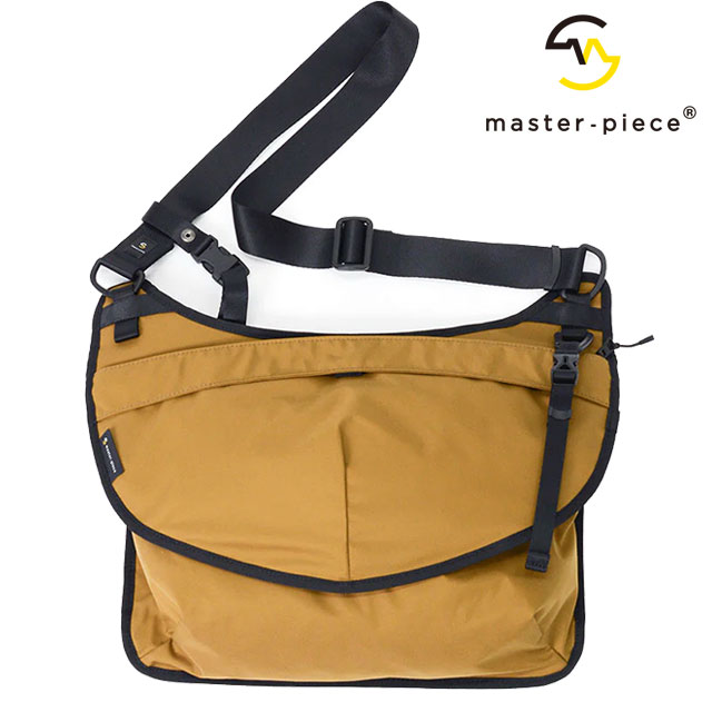 master-piece マスターピース フェイス メッセンジャーバッグ [02872-024 SS24] face メンズ・レディース 鞄 日本製 ボディバッグ ワンショルダー CAMEL 正規取扱店｜Shoetime アウトフィットストア