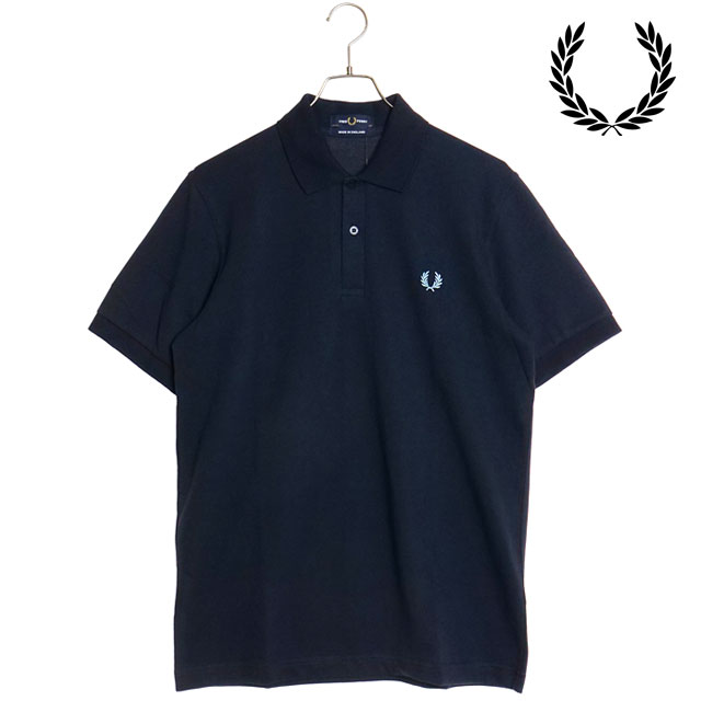 フレッドペリー FRED PERRY ポロシャツ ザ・フレッドペリーシャツ [M6000-608] THE FRED PERRY SHIRT メンズ トップス 半袖 コットンピケ NAVY 10080778_1.jpg