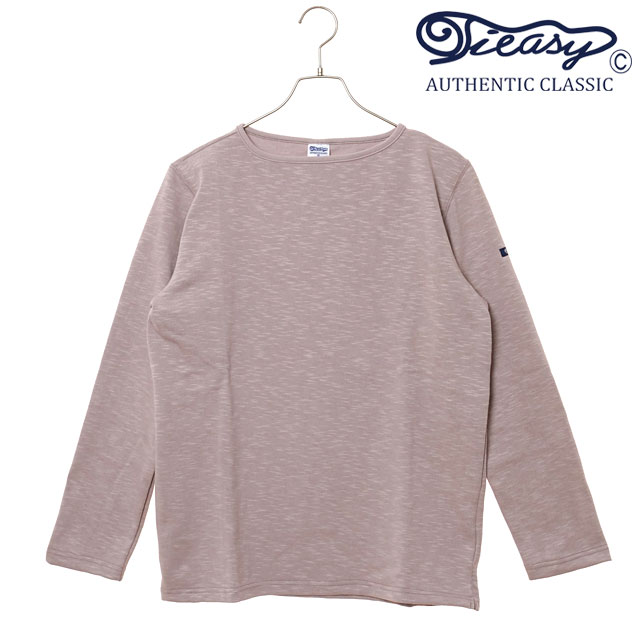【20％OFF／ラスト1着】ティージー Tieasy HDCS ボートネックバスクシャツ [te001 SS25] HDCS BOATNECK BASQUE SHIRT メンズ トップス 長袖Tシャツ 日本製 オーガニックコットン NUDE-BEIGE 正規取扱店【ts】【e】