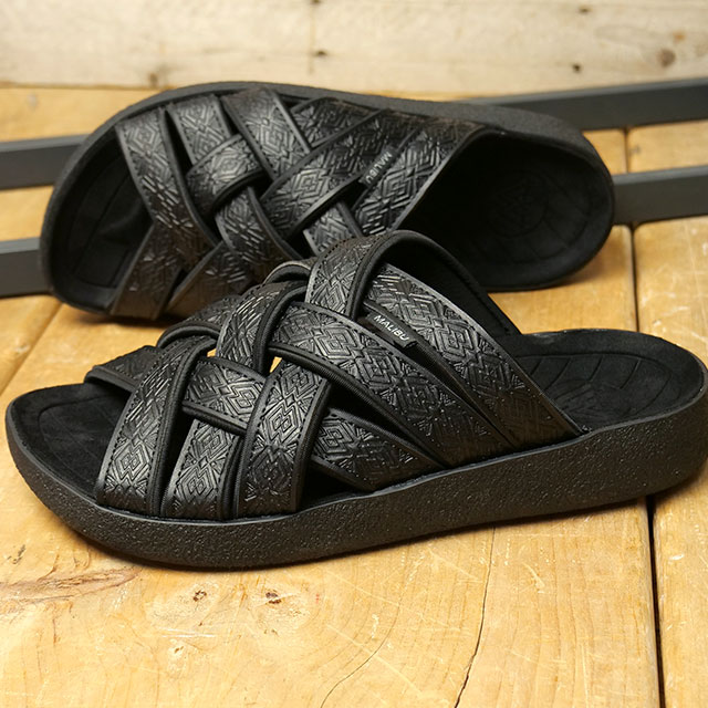 MALIBU SANDALS マリブサンダルズ ズマ エルエックス カービング [MS026001 SS25] ZUMA LX CARVING メンズ・レディース 靴 スライドサンダル BLACK/BLACK 正規取扱店｜Shoetime アウトフィットストア