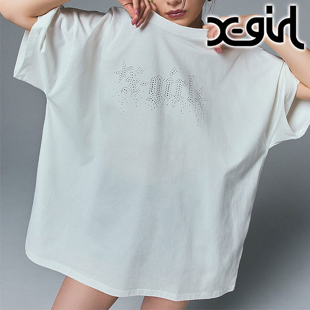 楽天市場】【20%OFF/SALE】エックスガール X-girl ラインストーン