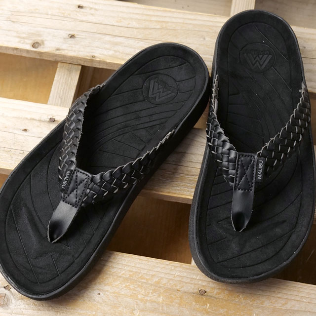 マリブサンダルズ MALIBU SANDALS サーフライダー [MS070030 SS25] SURFRIDER メンズ・レディース 靴 トングサンダル BLACK/BLACK 正規取扱店