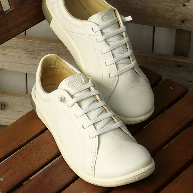 【30%OFF/SALE】KEEN キーン スニーカー レディース ケーエヌエックス レース [1028356 SS26] W KNX LACE 軽量 タウントラベル レザーシューズ ホワイト STAR-WHITE/STAR-WHITE 正規取扱店【ts】【e】｜Shoetime アウトフィットストア