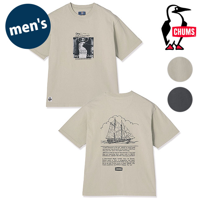 【先着で限定プレゼント！】チャムス CHUMS メンズ オールドブービーアーカイブTシャツ [CH01-2724 SS26] M Old Booby Archive T-Shirt トップス 半袖 オーバーサイズ USAコットン 正規取扱店