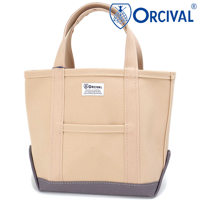 オーシバル ORCIVAL トートバッグ スモール [OR-H0285-KWC SS26] TOTE BAG SMALL メンズ・レディース ユニセックス 鞄 日本製 キャンバストート 小サイズ 帆布 ピンク PINK/MEDIUM-GREY 正規取扱店 8,470円