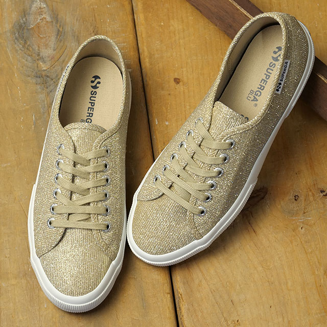SUPERGA スペルガ スニーカー レディース ジャージラメ レッジェーラ [6S4135ZW-340 SS26] 3750 JERSEY LAME LEGGERA 靴 シューズ ベージュ PLT-BEIGE 正規取扱店｜Shoetime アウトフィットストア