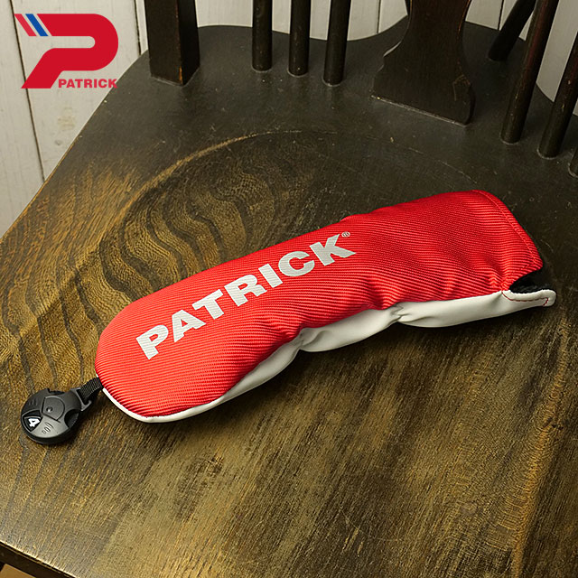 パトリック ゴルフ PATRICK GOLF ユーティリティ用 ヘッドカバー LP [263-837 SS26] HEAD COVER LP UT ハイブリッド用 おしゃれ シンプル ゴルフコンペ ギフト レッド RED 正規取扱店