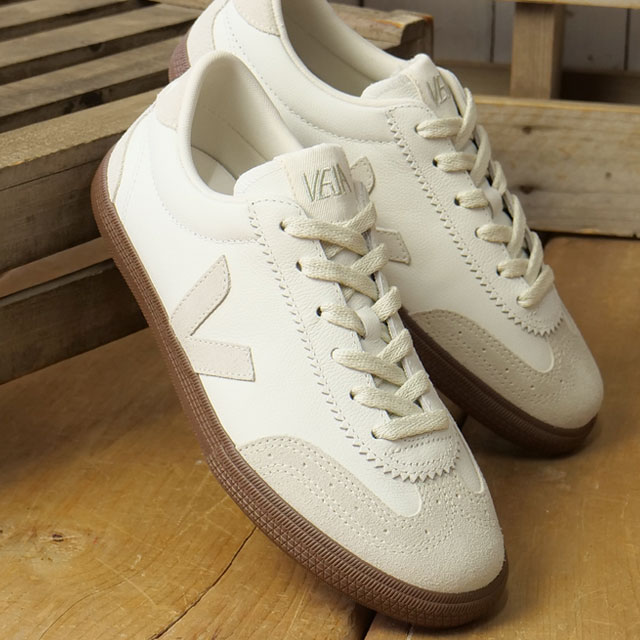 ヴェジャ VEJA スニーカー レディース ボレー [VO2021383 SS26] VOLLEY 靴 レザーシューズ ガムソール 白 WHITE/NATURAL/BARK 正規取扱店