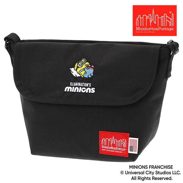 コラボ マンハッタンポーテージ Manhattan Portage ナイロンメッセンジャーバッグ ミニオンズ [MP1603BPDMGNTMNOS SS26] NYLON MESSENGER BAG (XXS)/MINIONS メンズ・レディース ユニセックス 鞄 ショルダーバッグ 黒 Black 正規取扱店