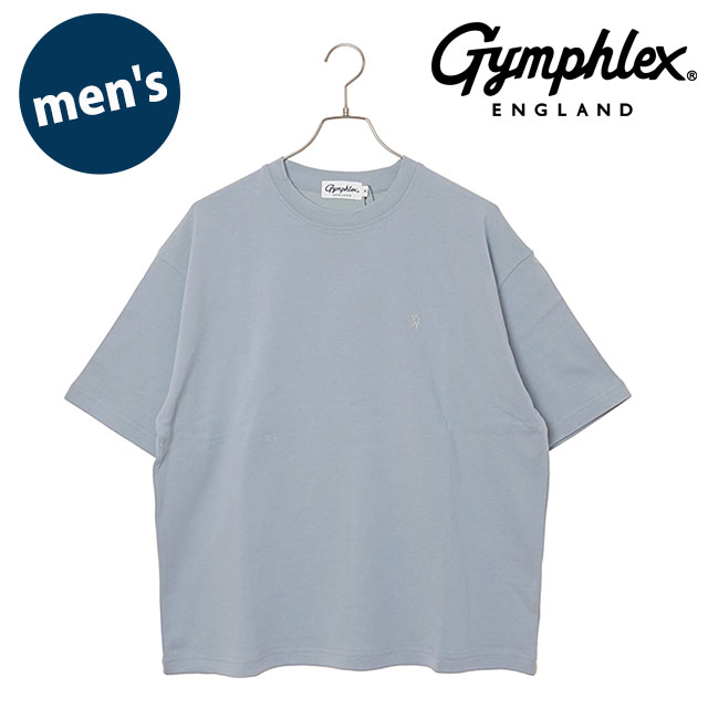 ジムフレックス Gymphlex メンズ クルーネック プルオーバー ショートスリーブ [#GY-C0541 KTS SS26] CREW NECK PULLOVER S/S トップス カットソー 半袖 おしゃれ スポーツファッション ブルー DK.BLUE(IVORY) 【メール便可】 正規取扱店