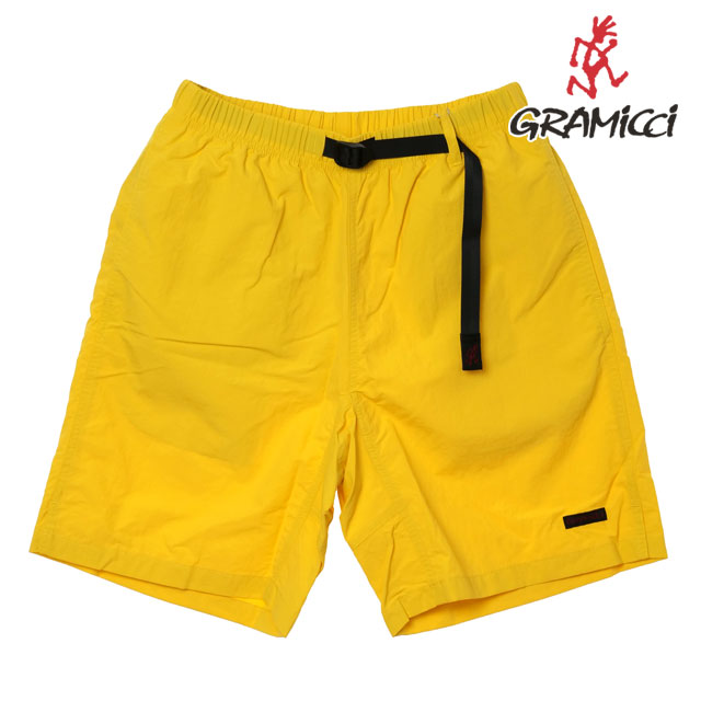 グラミチ GRAMICCI メンズ ナイロン パッカブル Gショーツ [G6SM-P082 SS26] NYLON PACKABLE G-SHORT ボトムス ショートパンツ 短パン イエロー BANANA 正規取扱店