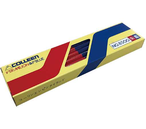 COLLEEN/コーリン鉛筆 朱藍鉛筆( 丸軸) 12本 (1ダース) NO.8500|商芸文具楽天市場店