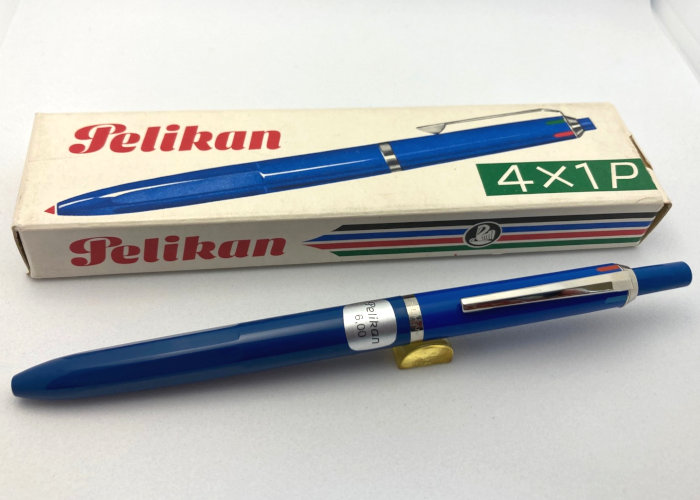 価値高い 1990\u0027s/アンティーク・PELIKAN/ 伽藍鳥/  Pelikan 4x1 Elite 字幅0.7 ボールペン