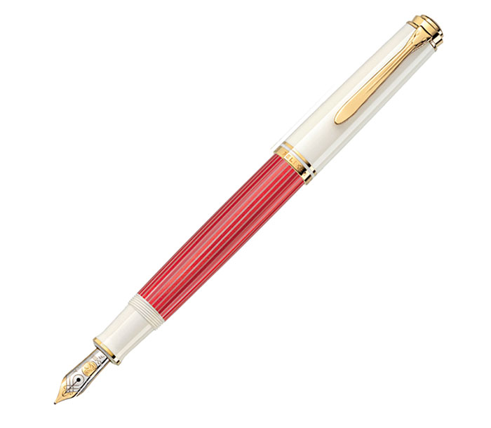 Pelikan 伽藍鳥 人並み外れた生み出すこと品 スーベレーン M600 Red White 赤いこと白いこと 筆（電子メイル便不可）